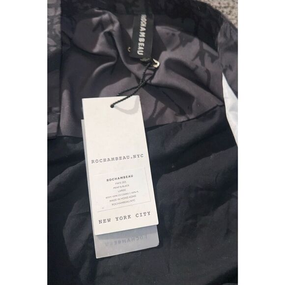 rochambeau nyc blouse button up sz l nwt Button Long Sleeves Minimalist Monochro - Picture 5 of 7